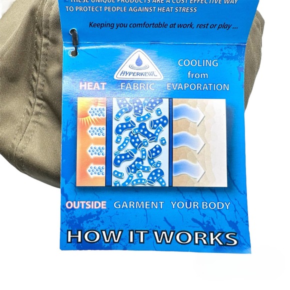 TechNiche | Men | Tan Evaporative Cooling Ranger Cap | One Size - Picture 7 of 13